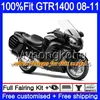 Kawasaki GTR1400 08 09 10 11 255Hm.3 GTR-1400 08 11 GTR 1400 2008 2009 2011 Matte Black New Fairingsキット