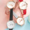 SHENGKE Ladies Fashion Wristwatch Female Dress Watches Creative Thin Case Leather Strap Pin Buckle 001 High Quality Analog Dial Clock