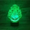 2019 New 3D Magical School Witchcraft 7 Color Change Night Light Table Art Home Child Bedroom Sleeping Decor Xmas Gift7811267