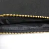 55pcslot 7x10in 12oz Black Cotton Canvas Makeup Bag med svart foder Gold Metal dragkedja tom makeup -påse direkt från fabrik 2686198