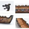 Burner kadzidła Dragon łódź Drewno Figurki Home Decoration Tradycyjne Chińskie Miniatury Zwierząt Kadzidełka Uchwyt Uchwytów Y200106