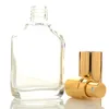 Högkvalitativ 15ml Transparent Square Glass Fine Mist Sprayer Bottle Flaskor Portabel Mini Parfym Atomizer Aromaterapi Fuktgivande Vätska