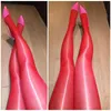 8 Couleurs Femmes Taille Haute Huile Collants Brillants Lingerie Chaud Brillant Sexy Collants Sheer Nylon Bas Médias