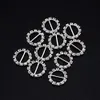 Mini Okrągła Diamante Diamond Crystal Rhinestone Wstążka Suwak Klamry Wedding Party Zdobienie