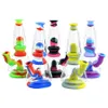 7.2 "Silicone Bongs Fumer Pipe À Eau Détachable De Qualité Alimentaire Narguilé Shisha Dab Rig Recycleur