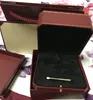 Amor anel caixa original vermelho sacos de compras pulseiras caixas saco de veludo parafuso chave de fenda pulseiras caixas de embalagem de jóias de alta qualidade