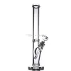 Narghilè Bong in vetro spesso 9 mm Dritto 18 14 12 pollici Con giunto di elefante Bong per pipa ad acqua super pesante bigbong dab rig