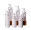 Bottiglia vuota in plastica PET Bottiglia per pompa per lozione e Bottiglia spray per profumo liquido Pompa in acrilico 120ml 160ml Contenitore cosmetico SN4423