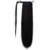 Extension de queue de cheval Extensions de cheveux de queue de cheval humaine Enrouler autour des extensions de cheveux de queue de cheval Vrais cheveux Remy avec pâte magique 26 "droite 140g