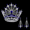 Fashion- Giant Miss Universe Queen King Men's Regal Sparkly Austrian Rhinestones Gold Golden Wedding Diadem Tiaras And Crowns Bride X912