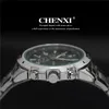 Chenxi Brand Top Original Men Watchesファッションカジュアルビジネスオスの腕時計ステンレス鋼製クォーツマンウォッチRelogio Masculino284a