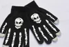 Stickade handskar Skriv Nonslip Skull Ghost Claw Printing Glove Utomhus Ridning Håll Varm Campingutrustning Touch Screen 2 65Qs N1