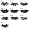 Nyaste 25mm 3d mink ögonfransar Makeup 6d Mink Lashes Mjuk naturlig tjock falsk ögonfransförlängning med pack Högkvalitativ 25mm faux minkfransar