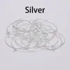 50 pcs / lot 20 25 30 35 40 mm argent or cerceaux boucles d'oreilles boucles d'oreilles grand cercle cerceaux boucles d'oreilles boucles d'oreilles crochets de fils pour bijoux de bricolage