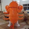 2019 Factory hot new shrimp Mascot Costume Ocean Animal mascot Adult Orange Shrimp Costumes Cartoon Costumes Advertising Costumes