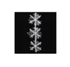 30pcs / lot 11cm Ornement de Noël Ornement blanc Plastique Blanc Christmas Snowflake Tree Fenêtre Décorations de Noël