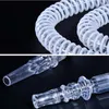 Mangueira de narguilé shisha acrílica, tubo transparente de silicone transparente para fumo, 1.5m, acessórios portáteis para narguilé