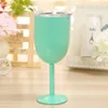 10oz Tumblers Stainless Steel Goblet With Lids Double Vacuum Insulated Wine Glass Egg Mug Bar Glass 25pcs