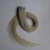 Fita em extensões de cabelo humano 40 pcs dupla face fita cabelo 100g reto remy no adesivo invisível plutible extensão 14 cores escolher