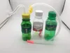 mini bottiglia per bevande in plastica colorata, economica e protettiva, Bong, tubo dell'acqua, olio, tubo dell'acqua per fumare