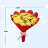 EVA Button Bouquet Children Educational 3D Puzzle Toys DIY Holding Flowers Handmade Gift Room Decoration Craft Kits Creative Model