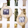 Décorations de Noël bricolage en bois Po cadre pendentifs suspendus décor à la maison mur photo ornements de noël décorations1