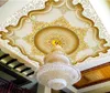 Пользовательские 3D потолочные росписи обои европейский стиль европейский и американский классический ретро элегантный трехуровневой гостиной спальня
