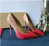 Kostenloser Versand, modische neue High Heels in Damenfarbe, hochwertiges Lackleder, spitze sexy Lady, Party, Hochzeit, High Heels + Box, Größe 34–43