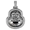 Collana maschile designer di lusso CZA MAITREYA BUDDHA NACCOLA PENDANTE I POSSIMA CATENA GOLD MENS Diamond da laboratorio per i gioielli da uomo GI2015231