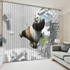 child Curtains animal Blackout Curtains Living Room kids room kitchen short Window Curtain 3D Curtains