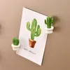 6PCSPACK CACTUS KAFT MAGNET Söt saftig växtmagnet Kylskåpsmeddelande Klistermärke Hemdekoration19124655