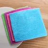 1pc anti-fetträttduk bambu fiber tvätt handduk scouring pad magi rengöring trasor kök hushållstillbehör rengöringsverktyg