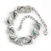 10 sztuk Silver Plated Link Łańcuch Strands Bransoletka Marquise Kształt Abalone Shell Dla Kobiet Party Biżuteria