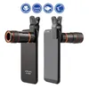 12X объектив камеры телефона монокулярный телескоп длиннофокусный объектив 0.45 X широкоугольный макрообъектив универсальный для цифровых камер мобильных телефонов