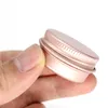 100 x 15G 10G 30g Vazio Mini Rosa Gold Aluminum Creme Jar Potenciômetro Nail Art Maquiagem Lip Lust Force Cosmetic Metal Lats Recipientes