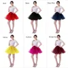 Biała czarna rockabilly Tiul Krótki ślub ślubny Petticoat Crinoline Kobieta mini tutu spódnica Underskirt Wedding Akcesoria CPA10893041326