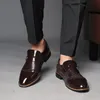 2019 المتسكعون الرجال أحذية الشركات براون اللباس أحذية الرجال رسمي العلامة التجارية الايطالية مساء اللباس الرسمي أحذية للرجال مصمم حجم كبير 48 زبدي