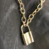 Punk style serrure collier pendentif marée hommes vêtements femmes 2021 étanche en acier inoxydable personnalité