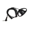 2 pezzi da 3,5 mm Solo ascolto a forma di D Gancio auricolare + jack mono per ICOM Motorola TK