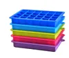 24 Grid DIY Big Ice Cube Mold Square Shape Silicone Ice Tray Easy Release Maker Creative Home Bar Köksredskap
