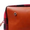 Баффало плед сумка твид плед сумка женщины большой Weekender кошелек красный плед сумка с ПУ ручкой DOM-108377