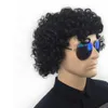 Synthetische kurze schwarze verworrene lockige Perücken für schwarze Männer, Jungen, Cosplay, Comic-Cons-Haar