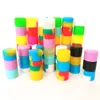 STOCK à Los Angeles USA EXPÉDITION RAPIDE! 100pcs / lot 2ml mini récipient en silicone de couleur assortie pour Dabs Round Shape Silicone Containers wax