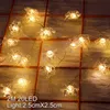 Boneco de neve Árvore de Natal LED Garland String Lights Decoração de Natal para Casa 2019 Ornamentos Navidad Natal Novo Ano