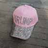 Donald Trump 2020 Hat Denim Diamond Prezydent Caps Baseball Hats Regulowane Snapback Women Men Men Outdoor Sport Cap na normalne zużycie 8525395