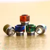 810 DRIP TIPS SS Epoxy Harts Fit 810 Rökningstillbehör Rostfritt stål+Epoxy Harts Wide Bore Mouthpieces DHL Free