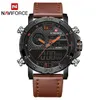 Montres pour hommes aux hommes Sports Sports Montres Men's Quartz LED Horloge numérique Horlo-bracelet militaire imperméable