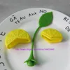 100 pezzi a forma di limone, filtro per tè sfuso in silicone, infusore per foglie di tè, infusore per agrumi in silicone