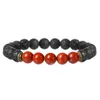 Oeil de Tigre Turquoise Bracelet en Pierre Naturelle Lava Rock Diffuseur d'Huile Essentielle Bracelet de Perles Designer Bijoux de Mode pour Femmes Hommes