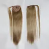 Elibess merk haar braziliaanse menselijk haar paardenstaart 100 human hair extensions clip in mooie rechte golf goedkope groothandel 1424 inch